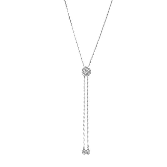 Vince Camuto Pave Slider Bolo Necklace