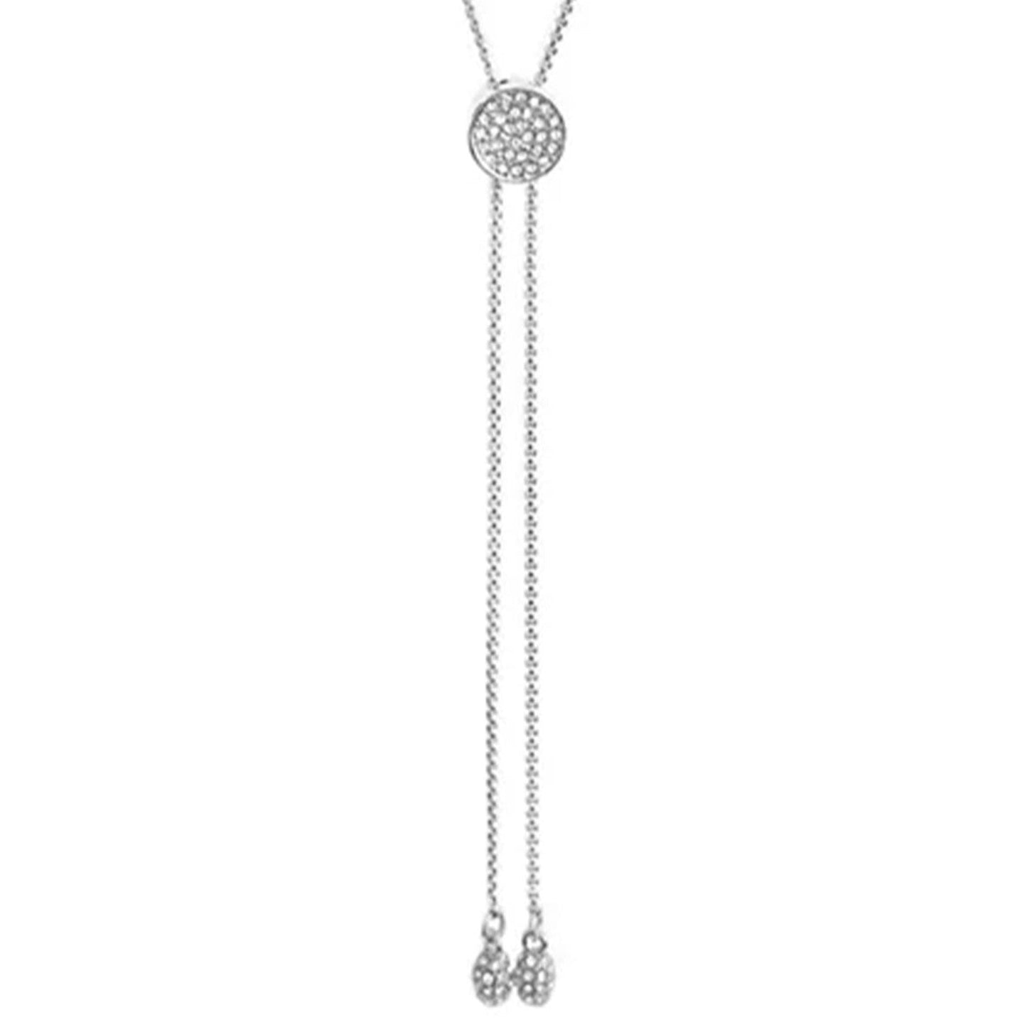 Vince Camuto Pave Slider Bolo Necklace