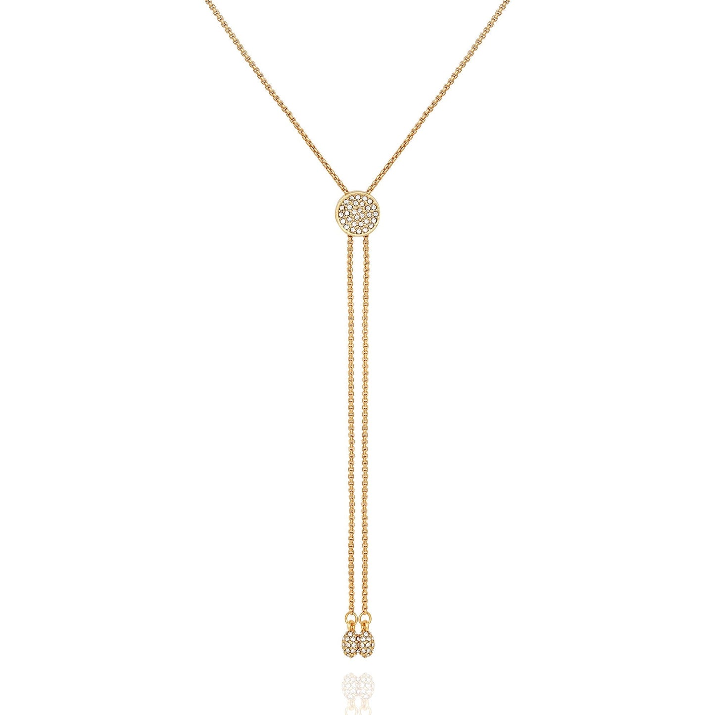 Vince Camuto Pave Slider Bolo Necklace