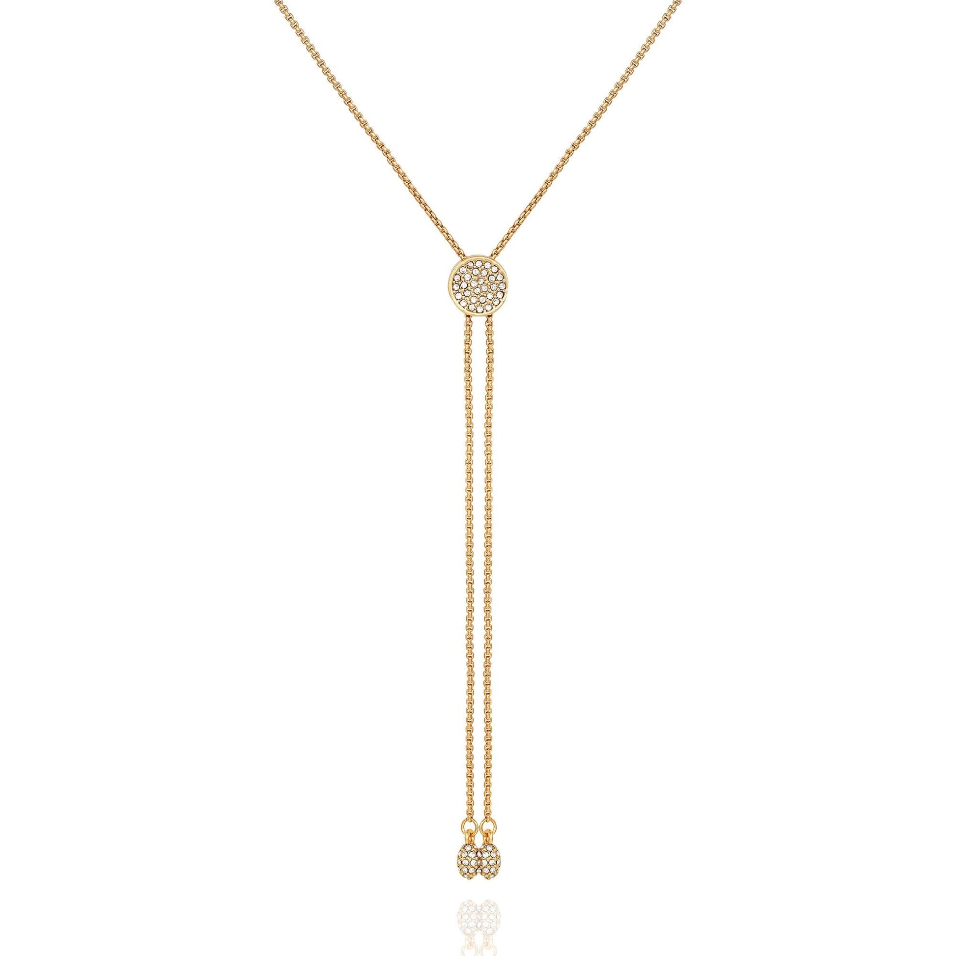 Vince Camuto Pave Slider Bolo Necklace