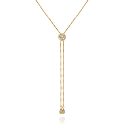 Vince Camuto Pave Slider Bolo Necklace