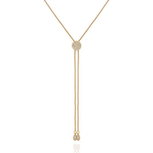 Vince Camuto Pave Slider Bolo Necklace