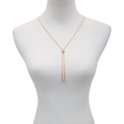 Vince Camuto Pave Slider Bolo Necklace