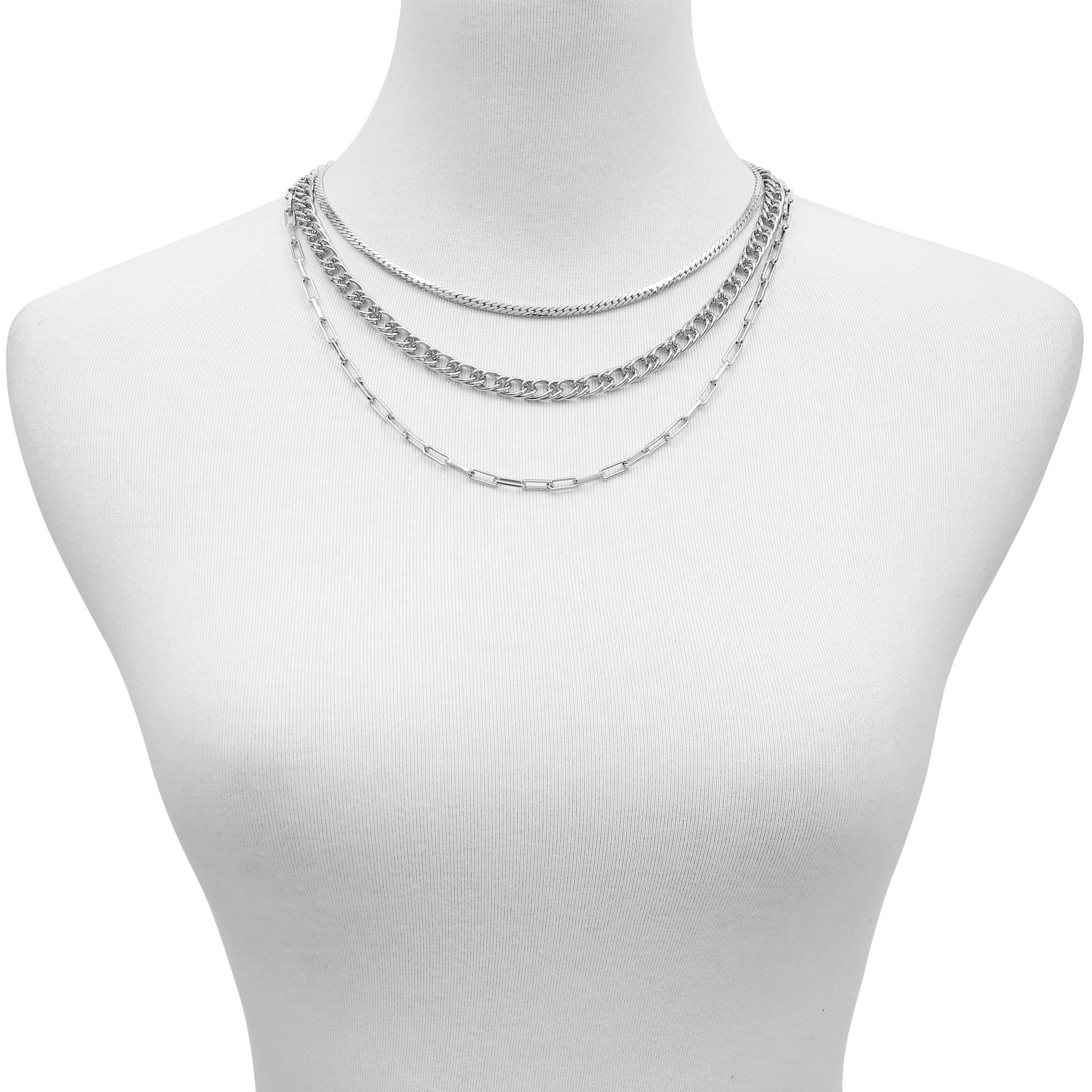 Vince Camuto Multi Layered Chain Necklace