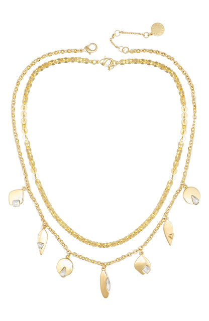 Vince Camuto Goldtone Charm Layered Necklace