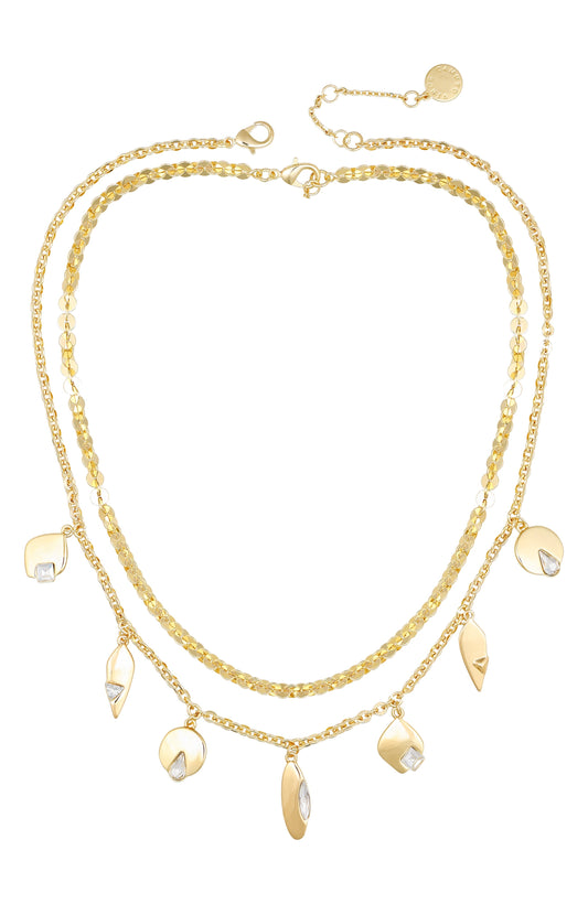 Vince Camuto Goldtone Charm Layered Necklace