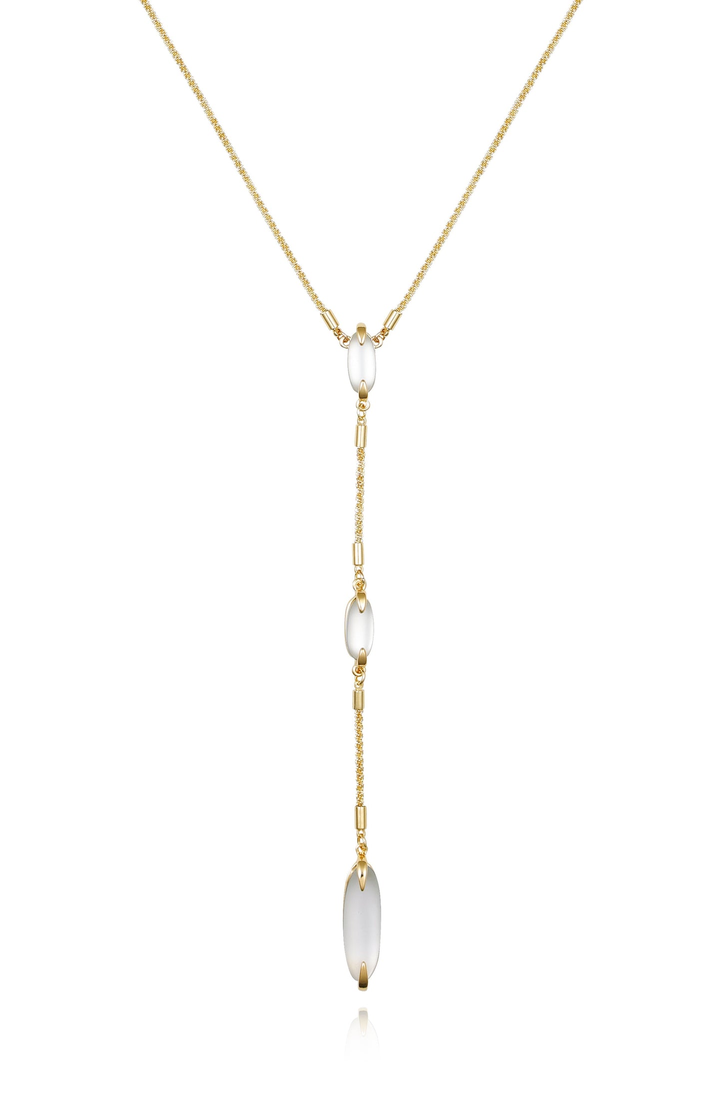 Vince Camuto Long Goldtone & Stone Pendant Necklace