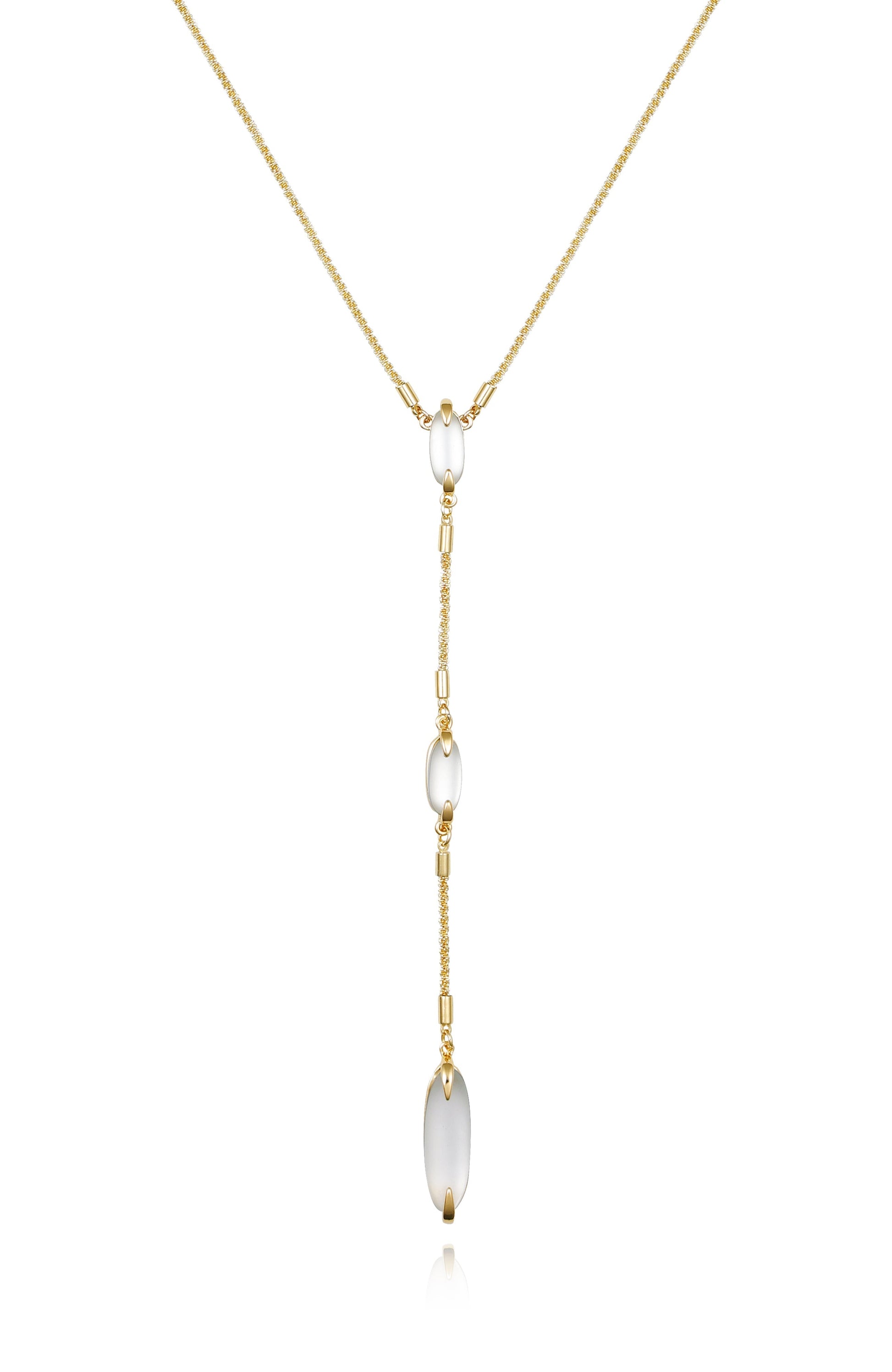 Vince Camuto Long Goldtone & Stone Pendant Necklace