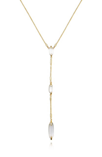 Vince Camuto Long Goldtone & Stone Pendant Necklace