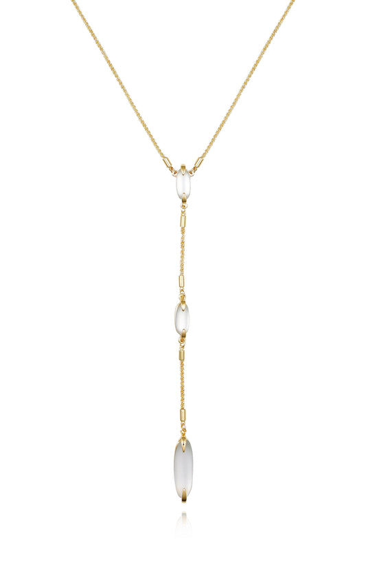 Vince Camuto Long Goldtone & Stone Pendant Necklace