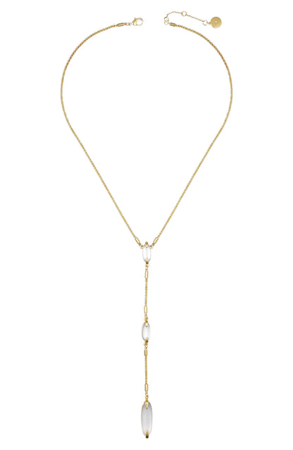Vince Camuto Long Goldtone & Stone Pendant Necklace