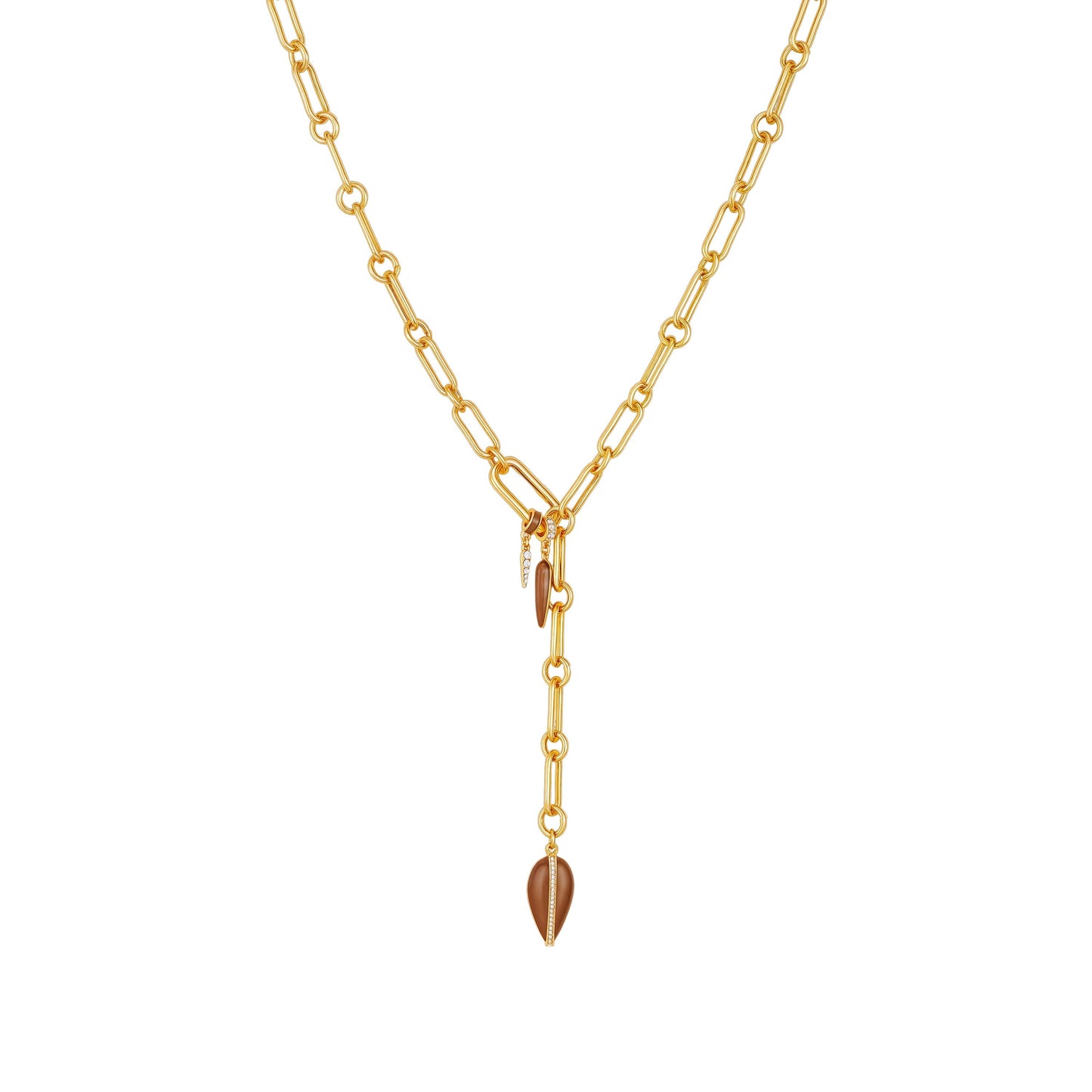 Vince Camuto Goldtone Link Lariat Necklace