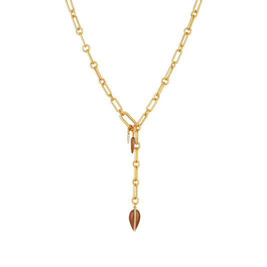 Vince Camuto Goldtone Link Lariat Necklace
