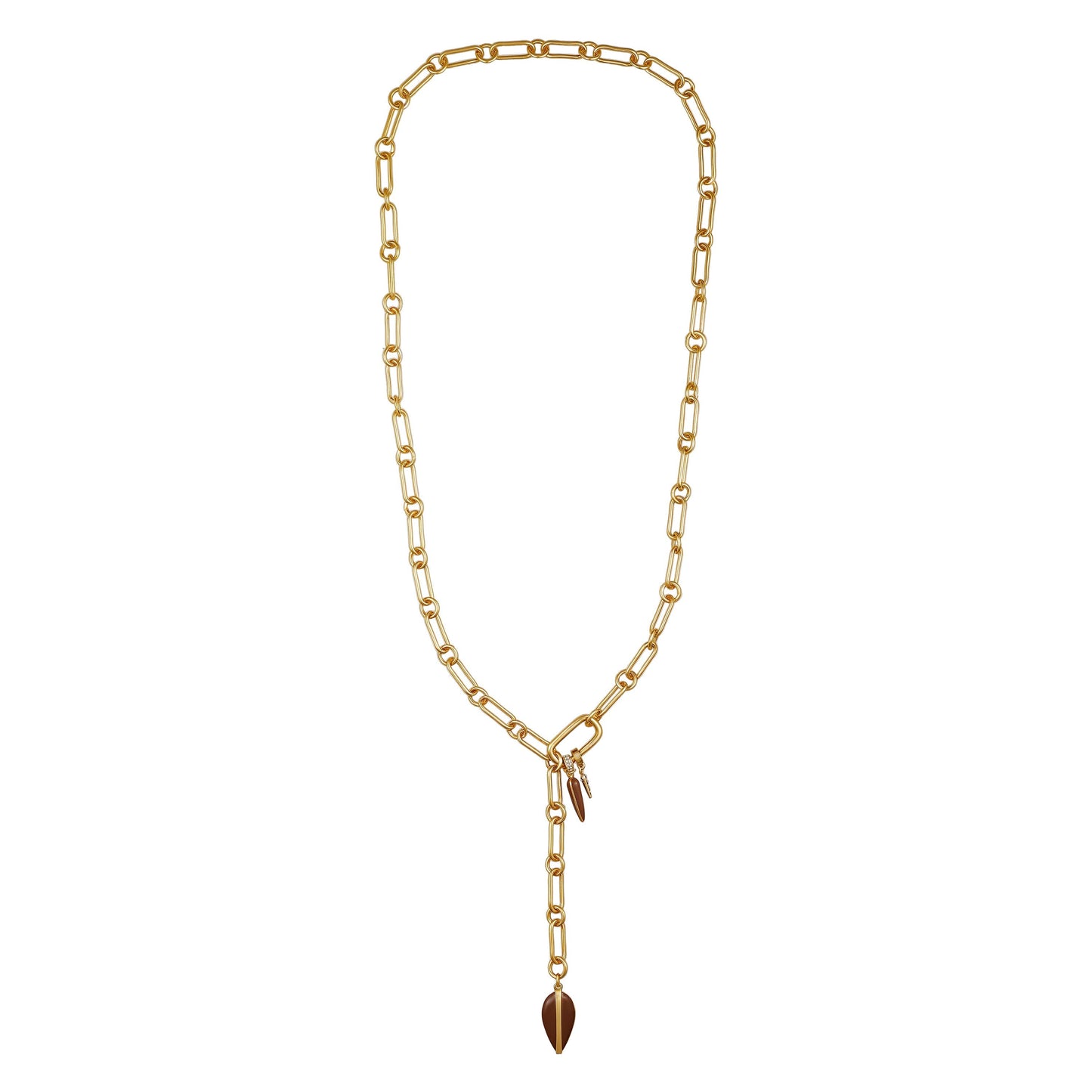 Vince Camuto Goldtone Link Lariat Necklace