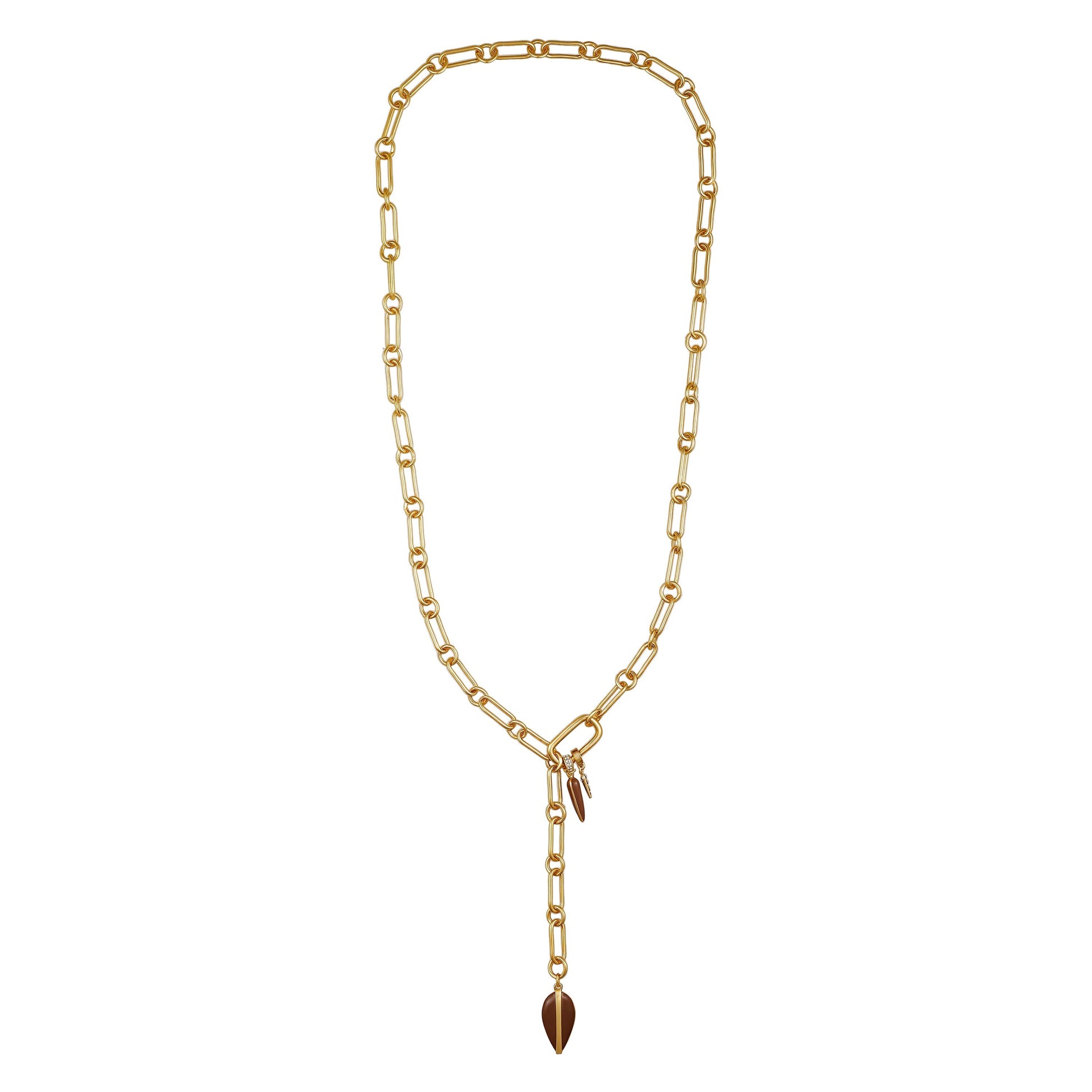 Vince Camuto Goldtone Link Lariat Necklace