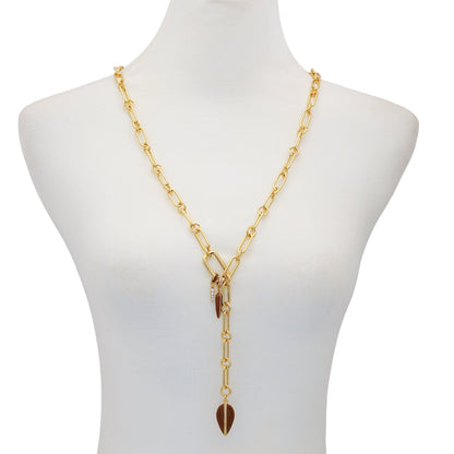 Vince Camuto Goldtone Link Lariat Necklace