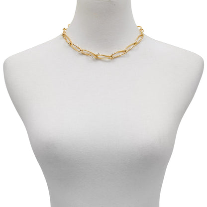 Vince Camuto Goldtone Twisted Link Chain Necklace