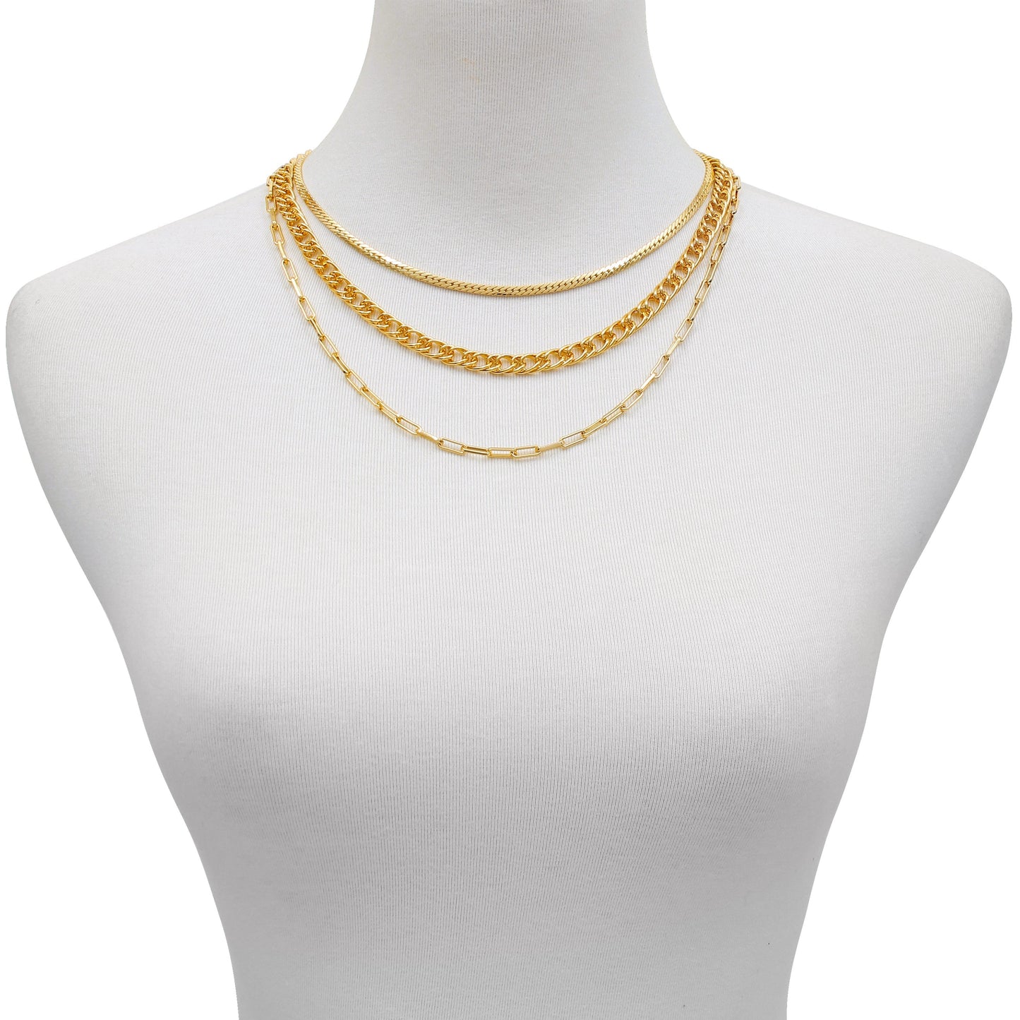 Vince Camuto Multi Layered Chain Necklace