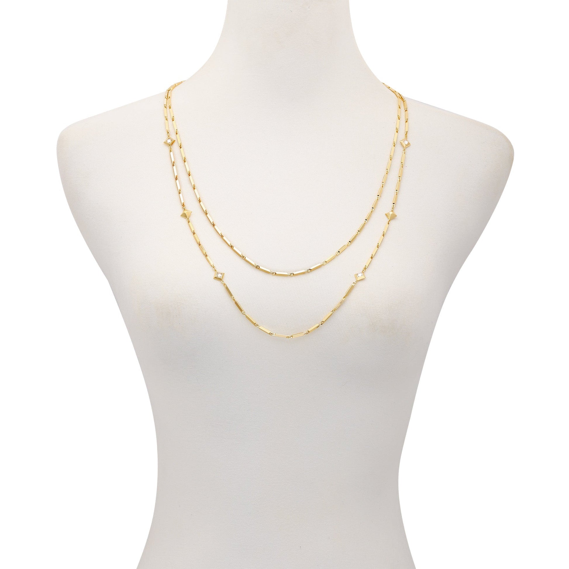 Vince Camuto Goldtone Long Layered Necklace