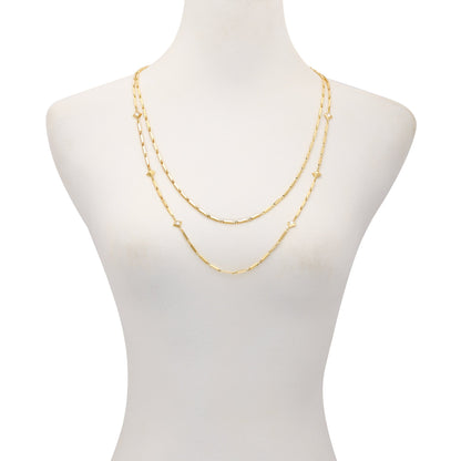 Vince Camuto Goldtone Long Layered Necklace