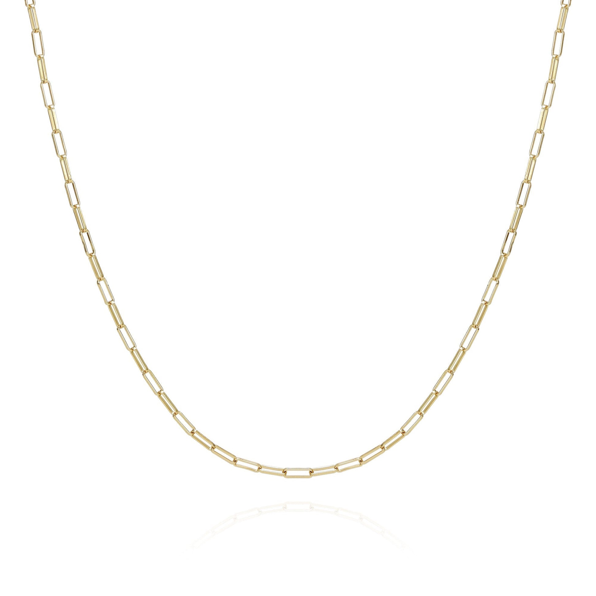 Vince Camuto Goldtone Paper Clip Chain Link Necklace