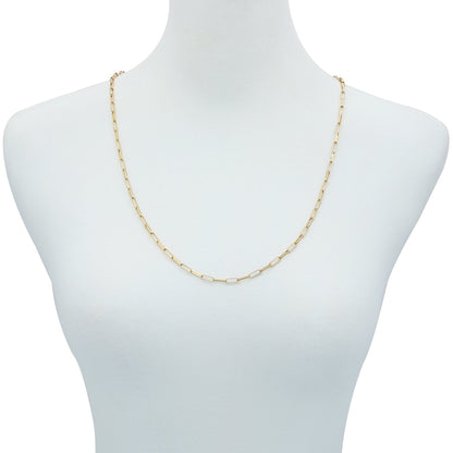 Vince Camuto Goldtone Paper Clip Chain Link Necklace