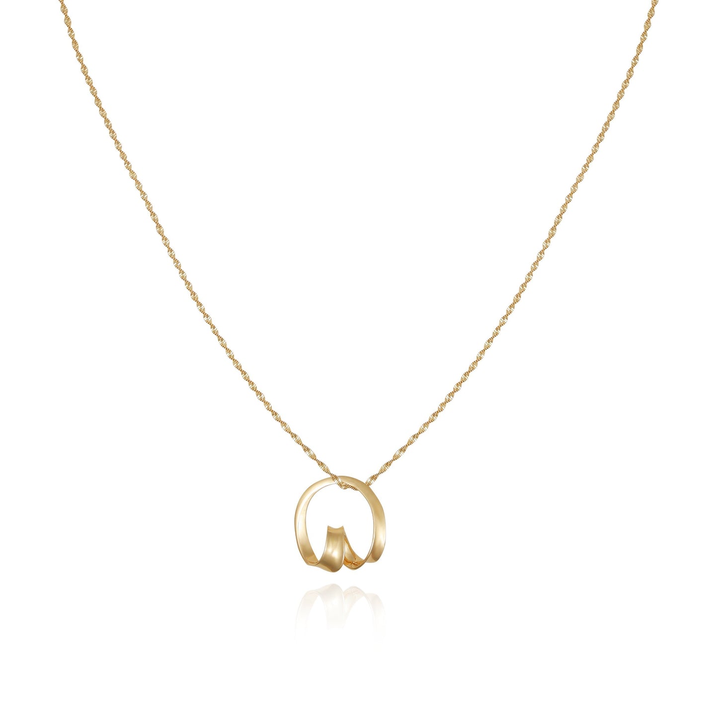 Vince Camuto Goldtone Herringbone Chain Long Necklace