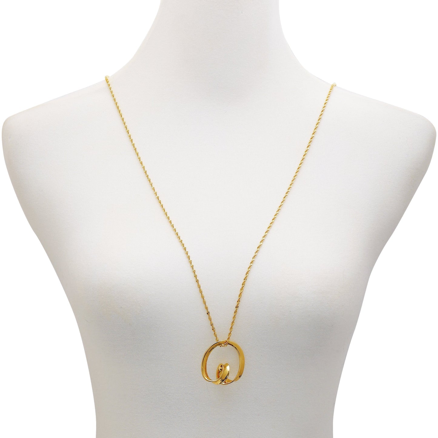 Vince Camuto Goldtone Herringbone Chain Long Necklace