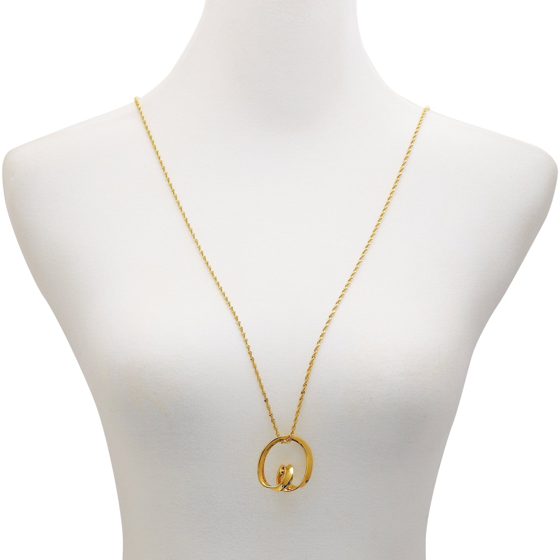 Vince Camuto Goldtone Herringbone Chain Long Necklace