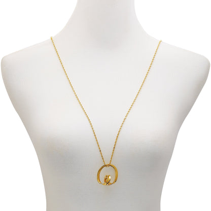 Vince Camuto Goldtone Herringbone Chain Long Necklace