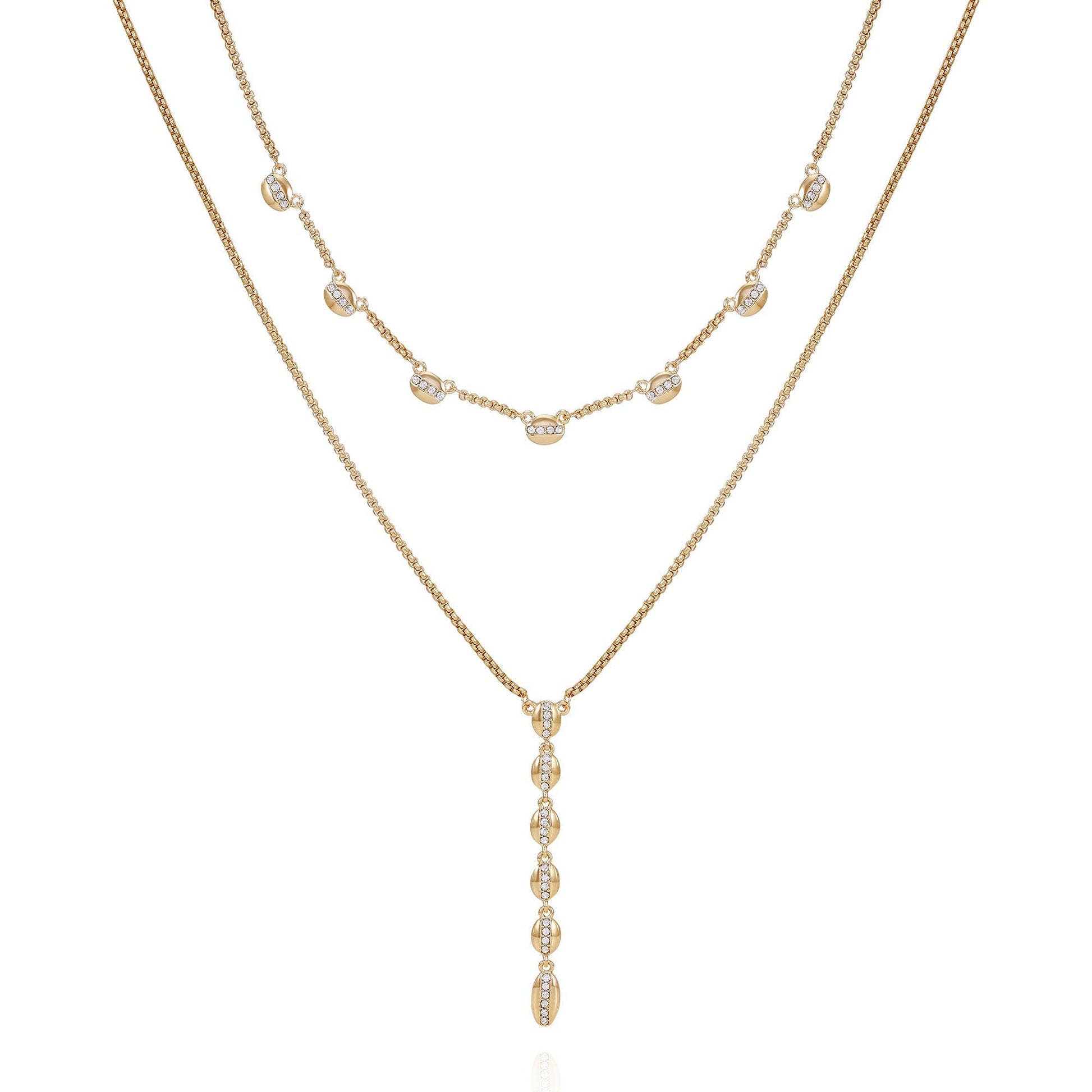 Vince Camuto Crystal Layered Necklace