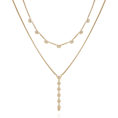 Vince Camuto Crystal Layered Necklace
