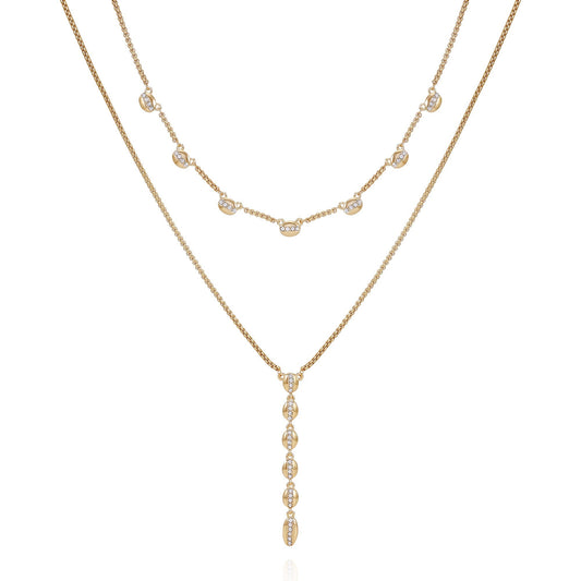 Vince Camuto Crystal Layered Necklace