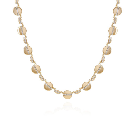 Vince Camuto Goldtone Pave Multi-Coin Statement Necklace
