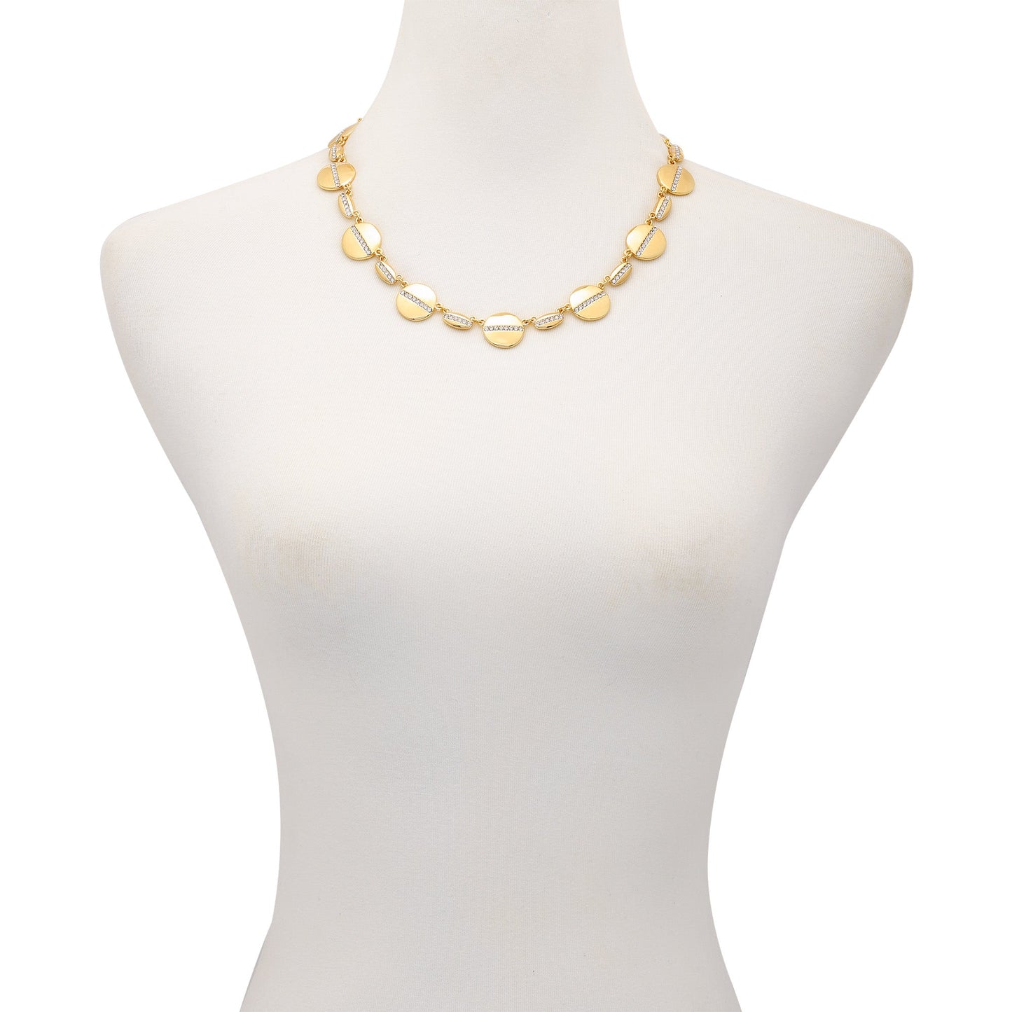 Vince Camuto Goldtone Pave Multi-Coin Statement Necklace