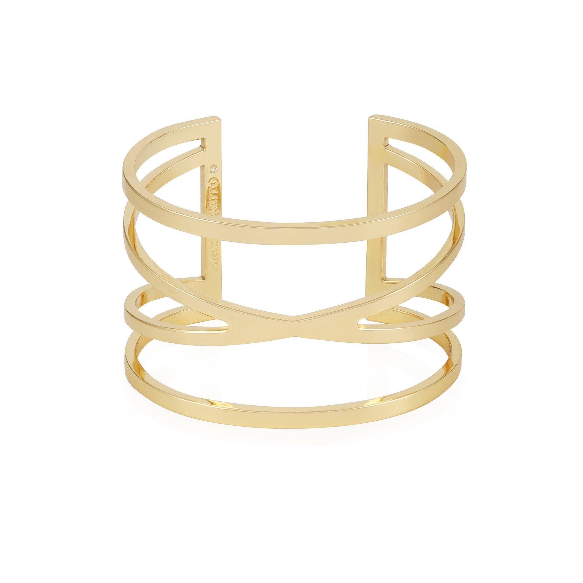 Vince Camuto Goldtone Twisted Double Cuff Bracelet