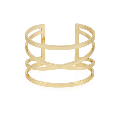Vince Camuto Goldtone Twisted Double Cuff Bracelet