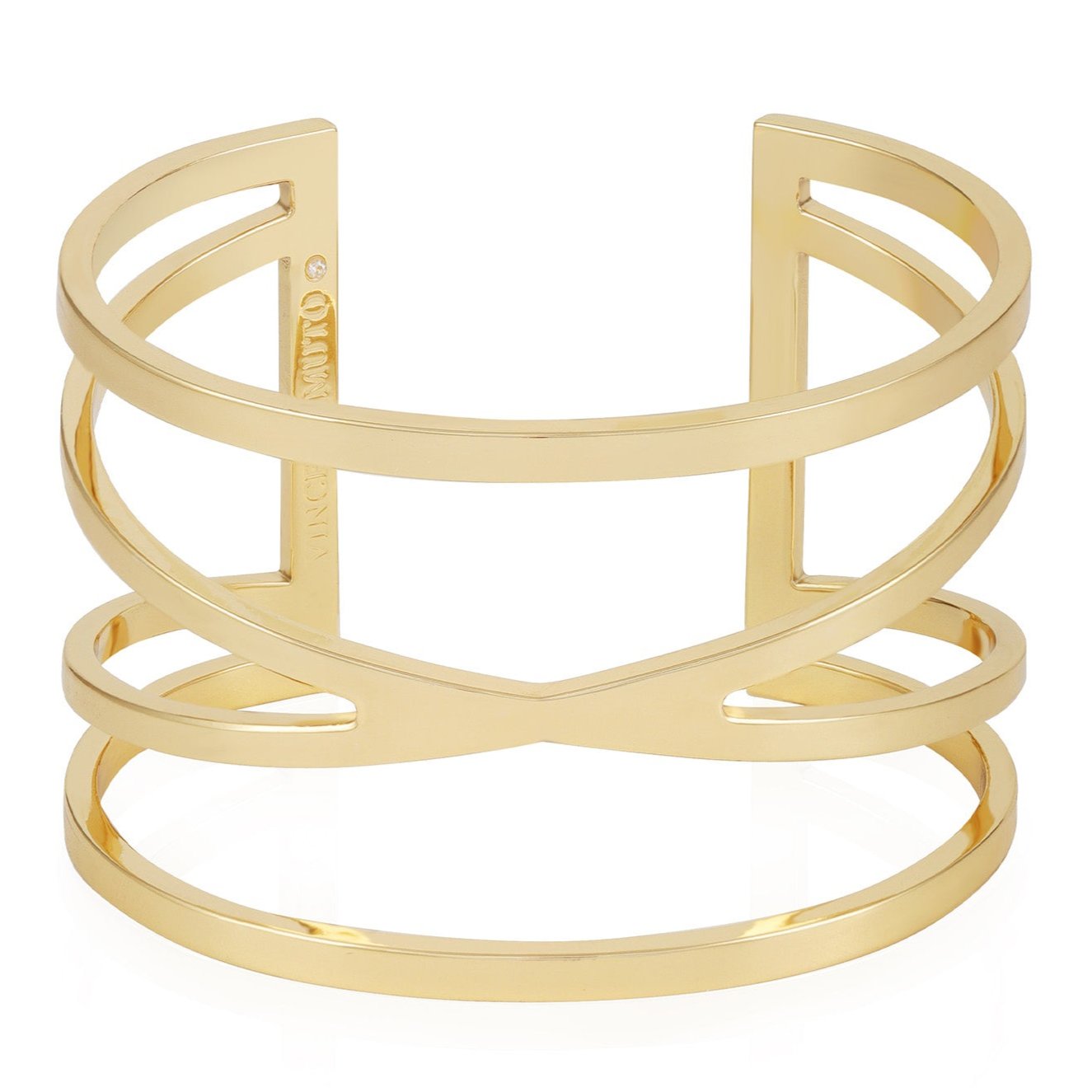 Vince Camuto Goldtone Twisted Double Cuff Bracelet
