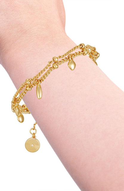 Vince Camuto Goldtone Multi Charm Bracelet