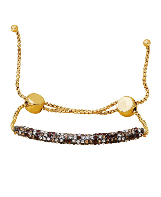 Vince Camuto Goldtone Multi Crystal Stone Slider Bracelet