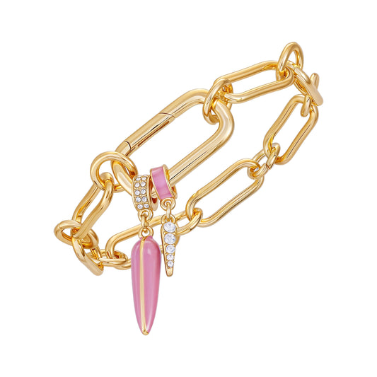 Vince Camuto Pink And Pave Stone Bracelet