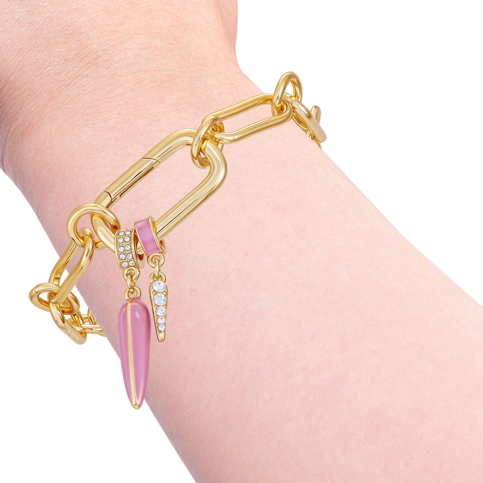 Vince Camuto Pink And Pave Stone Bracelet